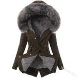 and winter new products cotton hooded slim warm zipper jacket