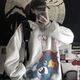 Anime Winter Women Hoodie Cute Cartoon Long Sleeve Casual Hoodie Oversized Sweatshirt Harajuku Tops Fashion Pullover