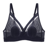 Wireless Bra Ultra Thin Lace Underwear Women Deep V Plunge Brassiere Femme 32 to