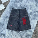 Baggy Denim Shorts Harajuku Y2K Jeans Hip-Hop Vintage Summer Brother-Outfit
