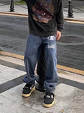 hop straight leg baggy jeans with