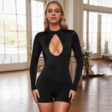 Toloer Women's Wear Oh Polly The Same Chest Hollow Big Back Slim Jumpsuit