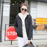 Women Fleece Coats And Jackets Winter Warm Padded Winter Coats For Women Hooded Outwear Velvet Coat Warm Basic Jacket