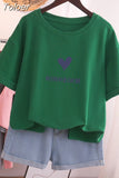 100% Cotton L-5XL T Shirt Plus Size Tshirt Short Sleeve Cartoon Women Top Summer Sweet Couple O Neck Oversized T