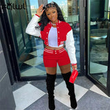 Casual 2 Two Piece Sets Womens Winter Outifits 2021 Sweatsuits For Women Long Sleeve Top Shorts Sets Black Matching