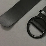 White Rectangular Buckle Split Long Wide Pu Leather Belt Personality Women New Fashion Tide All-match Spring 2022