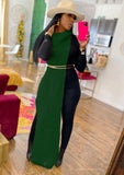 Turtleneck Side Slit Long Sweater