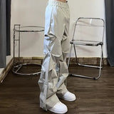 Joggers Women Sweatpants Streetwear Hip-hop Folds Pants Fashion Korean Loose Casual Trousers Pantalon Femme Y2k Clothes-Outfit
