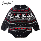 O-neck Fashion Christmas sweaters women long sleeve Autumn winter deer print knitted female pullover Chic ladies
