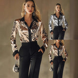 Self-Wearing Fashion Tuxedo Striped Coat Sweater