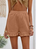 New Women's Shorts Burst Casual High-Waisted Cotton Straight