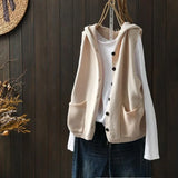 Knitted Vest Vest Women 2025 Autumn And Winter New Literary And Artistic Leisure Double Pockets Without Sleeves Outside Wearing