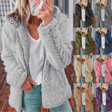 style women's hooded woolen fleece autumn and winter jacket sweatshirt women graphic