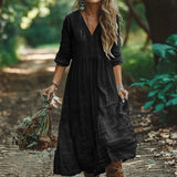 Shein Bohemian Vacation Cotton Jab Dress New