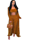 Casual Fuzzy Three-Piece Pants