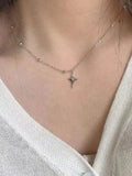 asymmetric necklace with star