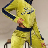 Women Tracksuit 2 Piece Set Coat Pants Winter Clothes Sweat Suits Women Matching Sets Long Sleeve Outfits-Outfit