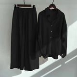 Summer Autumn Cotton Linen Women's 2 Piece Sets Outfits Vintage Elegant Casual Oversized Loose Shirts Blouses and Pants