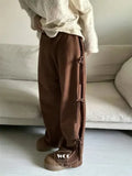 Sweatpants Women 2023 New Bottoms Fashion Casual Joggers Korean Y2k Wide Leg Pants Bandage Trousers Pantalon Femme-Outfit