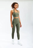Workout Slim Fit Running Fitness Exercise Yoga Bra and Pants