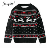 O-neck Christmas Sweater Family matching outfits Autumn winter Christmas deer print knitted pullovers 2020 New