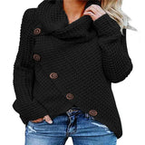 Turtleneck Loose Solid Color Women's Sweater Long Sleeve