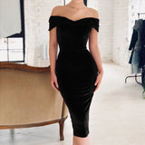 Velvet Spaghetti Strap Sexy Dress Backless Bodycon High Waist Purple Blue Summer Party Club Midi Dress