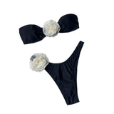 2025 New Three-Dimensional Flower Babes Bikini Hot Sweating Pants Split Sexy
