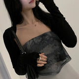 New Summer Fashion Women's Wear Ultra-Short Solid Color Slim Long-Sleeved Sunscreen Jacket-Outfit