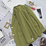 Toloer Jacket Female Korean Joker 2024 Spring And Autumn New Korean Version White Temperament Casual Metal Buckle Small Suit Female-Outfit
