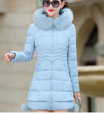 Warm Coat Women Long Parkas Fashion Faux Fur Hooded Womens Overcoat Casual Cotton Padded Jacket Mutil