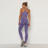 Seamless Gym set Fitness Sports Suits GYM Cloth Long Sleeve Shirts High Waist Running Sexy Booty Leggings Workout