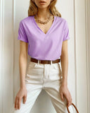 100% Cotton T Shirt Women Summer New Oversized Solid Basic Tees 9 Color Casual Loose Tshirt Korean O Neck Khaki