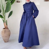 New Women's Autumn Collar Shirt Dress High-Rise With Commuter