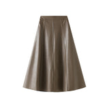 Port Style Skirt Half Dress Woman 2025 Autumn And Winter High-Waist Temperament Medium Long A-Word Bag Hip Umbrella Skirt