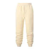 Fashion Brand Men Solid Color Sweatpants Men's Simple Slim Wild Trousers Spring New Drawstring Casual Pants