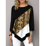 Blouse Fashion New 2021 Large Size Sleeve Floral Printing Casual Hem Lrregularity Female Fashion Shirt