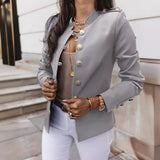 Burst Long Sleeve Rebuttoned Small Suit Short