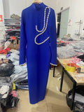 New Diamond Chain Bandage Dress Bandage