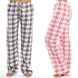 Classic Plaid Home Casual Trousers Loose