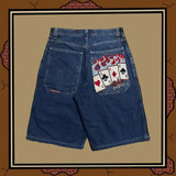 Baggy Denim Shorts Harajuku Y2K Jeans Hip-Hop Vintage Summer Brother-Outfit