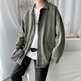 And Autumn Ins Loose Jackets For Boys In A Variety Of Trends Korean Functional Jackets Port Style Clothes Trend-Outfit