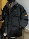 Oversize Mock Two Piece Puffer Jacket with