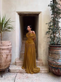 Spring Summer New Light Extravagant Slanted Shoulder Thin A Word Temperament High-End Style