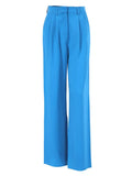 Elegant Yellow Formal Trousers Women High Waisted Wide Leg Pants Female Office Work Spring Long Pants Solid