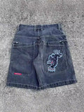 Baggy Denim Shorts Harajuku Y2K Jeans Hip-Hop Vintage Summer Brother-Outfit