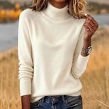 Sheintemu West Wind Long Sleeve Autumn Winter Turtleneck Sweater Women's