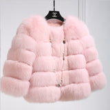 Fever Imitation Fox Fur Coat Women's Short-Sleeved Fur