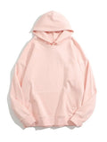 Women Hooded Sweatshirts Pullover Oversized Thick Solid Loose Cotton Sweatshirt Vintage Winter Hoodies Women Overzise