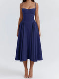 blue vintage cami midi